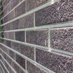 3D Wall Panels with Black & Grey Brick Design 10 pcs EPS 149582
