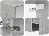 Bathroom Cabinet Set 5 pcs Concrete Grey Engineered Wood 3406594