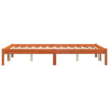 Bed Frame without Mattress Wax Brown 140x200 cm Solid Wood Pine 844857