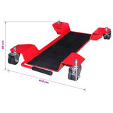 141972 Motorcycle Dolly Centre Stand Red