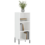 Sideboard High Gloss White 34.5x32.5x90 cm Engineered Wood 828742