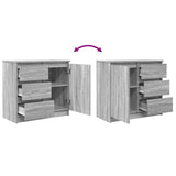 Sideboard with Drawer Grey Sonoma 71x35x65 cm Engineered Wood 861576