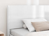 Headboard High Gloss White Engineered Wood 889649