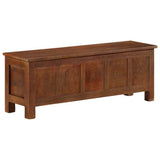 328310 Storage Box 110x30x40 cm Solid Mango Wood