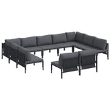 Garden Sofa Set Anthracite Steel 3379018