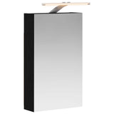 Bathroom Mirror Cabinet Black Oak 30 x 10.5 x 50 cm 889016