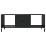 ZNTS Coffee Table Black 102x50x40 cm Engineered Wood 829317