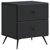 Bedside Cabinet Black 43 x 34.5 x 47.5 cm Engineered Wood 895447