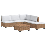 6 pcs Rattan Lounge Set with Cushions GENDT Natural Rattan 3429870
