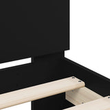 Bed Frame without Mattress with LED Lights Black 75x190 cm Small Single 838751
