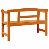 Outdoor Bench Brown 119 x 76 x 44cm Solid pine wood 4012186