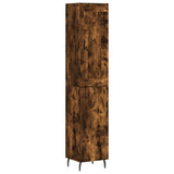 Highboard Smoked Oak 34.5x34x180 cm Engineered Wood 3200150
