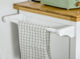 Kitchen Cart Storage Trolley Wooden Cabinet with Drawer Cupboard Towel Rail White T3398P329564