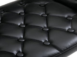 PU Leather Upholstered Swivel Bar Stool, Height Adjustable with Back, Armrest, Footrest, Black T3398P328151