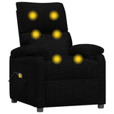Massage Chair Black Fabric 342461