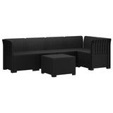 5-Seater Garden Sofa Rattan Look PP Anthracite 3444066