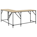Desk Sonoma Oak 149x149x75 cm Engineered Wood 837583