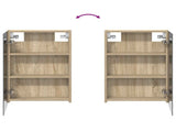 Bathroom Cabinet Set 3 pcs 100 x 10.5 x 60.5 cm Engineered wood 3403698
