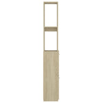 Bathroom Cabinet Sonoma Oak 25x26.5x170 cm Engineered Wood 808434