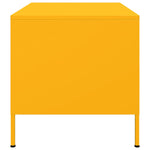 ZNTS Coffee Table Mustard Yellow 68x50x50.5 cm Steel 843033