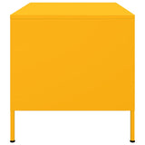 ZNTS Coffee Table Mustard Yellow 68x50x50.5 cm Steel 843033