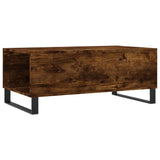 Coffee Table Smoked Oak 90x50x36.5 cm Engineered Wood 830817