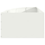 Corner Planter White 60 x 60 x 35 cm Steel 883641