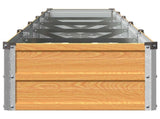 Raised Garden Bed Natural 400 x 40 x 24 cm cold-rolled steel 8006351