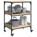 Kitchen Trolley Sonoma Oak 60 x 41 x 80.5 cm Engineered Wood 883026