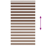 Zebra Blind Brown 120x200 cm Fabric Width 115.9 cm Polyester 4014369