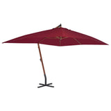 Cantilever Garden Parasol Bordeaux red 44493