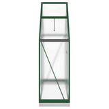 Greenhouse with Base Frame Green 169x58x202 cm Aluminium 4005820