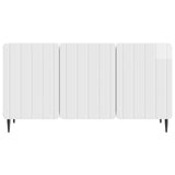 TV Cabinet High Gloss White 99 x 34.5 x 52 cm Engineered Wood 894489