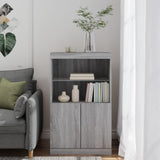 Sideboard with LED Lights Grey Sonoma 60.5x37x100 cm 836670