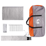 Cabin Tent Grey and Orange 300 x 210 x 156 cm Polyester 42028512