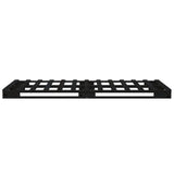 Bed Frame without Mattress Black 75x190 cm Small Single Solid Wood Pine 3120161