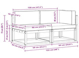 Outdoor Middle and Corner Sofa 2 Piece Natural and Light Grey 900470