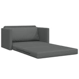 2-Seater Folding Sofa Bed Dark Grey 124 x 71 x 78 cm Fabric 42030513