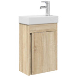 Bathroom Vanity Unit with Tap Sonoma Oak 40.5 x 22.5 x 62 cm 889523