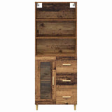 Highboard Old Wood 69.5 x 34 x 180 cm Engineered Wood 3415757