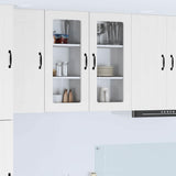 Wall Glass Cabinet LUCCA 2 pcs White 40 x 31 x 80 cm 884986