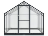 Garden Greenhouse with Door Anthracite 183.5 x 183.5 x 207 cm 3433041