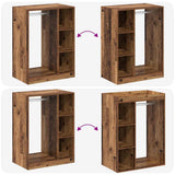 Wardrobe with Shelf with Storage Old Wood 77 x 48 x 102 cm 879642