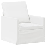 Sofa Set 2 pcs White Fabric 3433144