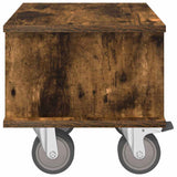 TV Stand Smoked Oak 37 x 35 x 35 cm Engineered Wood 891052
