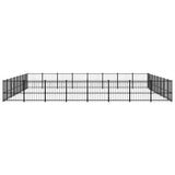 Outdoor Dog Kennel Steel 60.22 m 3124656