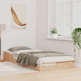 Bed Frame Brown 80 x 220 cm Solid Pine Wood 873409