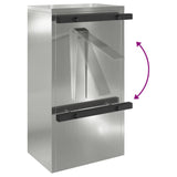 Mailbox with Storage Black 30 x 20 x 55 cm Galvanised Steel 874952