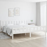 Bed Frame without Mattress White Solid Wood 160x200 cm 810690