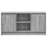TV Cabinet with LED Grey Sonoma 100x34x50 cm Engineered Wood 852192